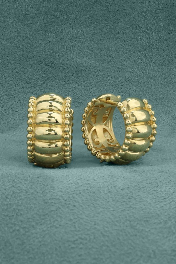 Серьги из лимонного золота 585 пробы