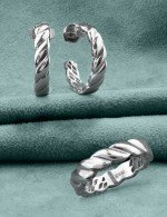 Серьги из белого золота 585 пробы