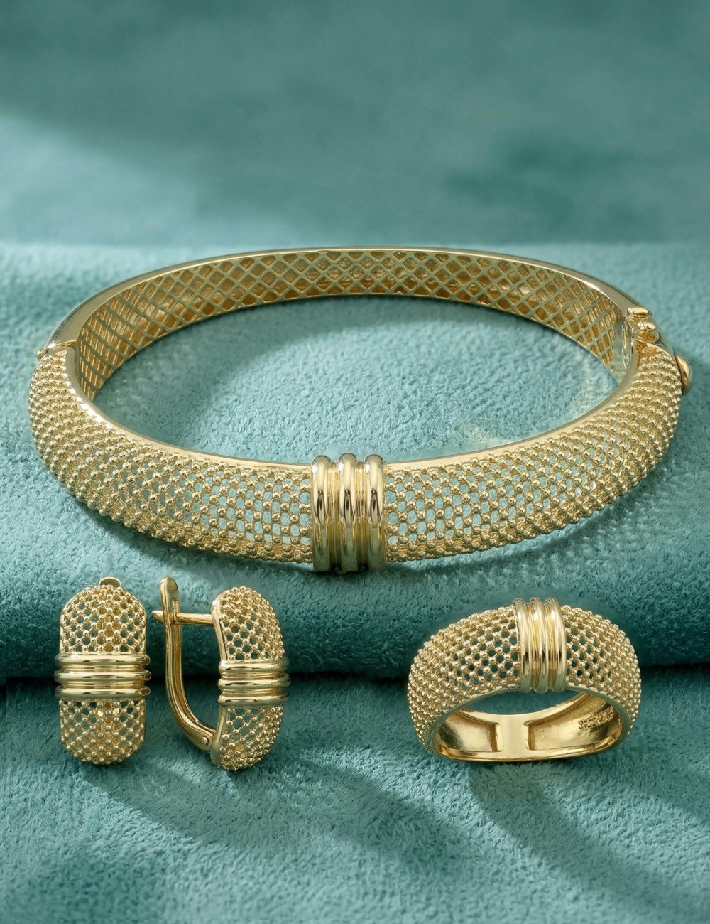 Браслет из лимонного золота 585 пробы